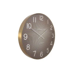 Giga Meubel Wandklok Ø74cm Linear - Oranje & Goud -Woonmeubelwinkel 1000072041 0102