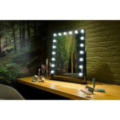 United Entertainment Hollywood Spiegel Met 18 LEDs - Zwart -Woonmeubelwinkel 1000072655 0104