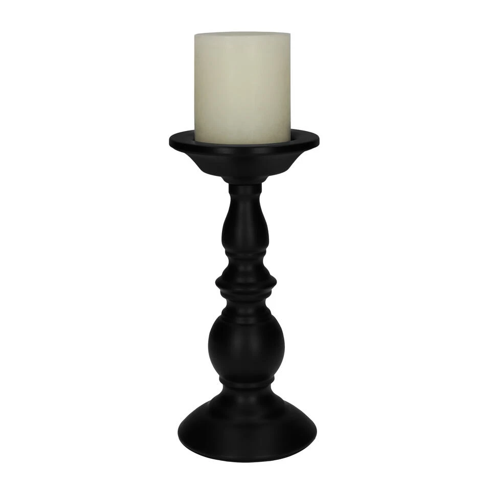 QUVIO Kandelaar - 21 Cm - Metaal - Zwart 1 QUVIO Kandelaar - 21 Cm - Metaal - Zwart