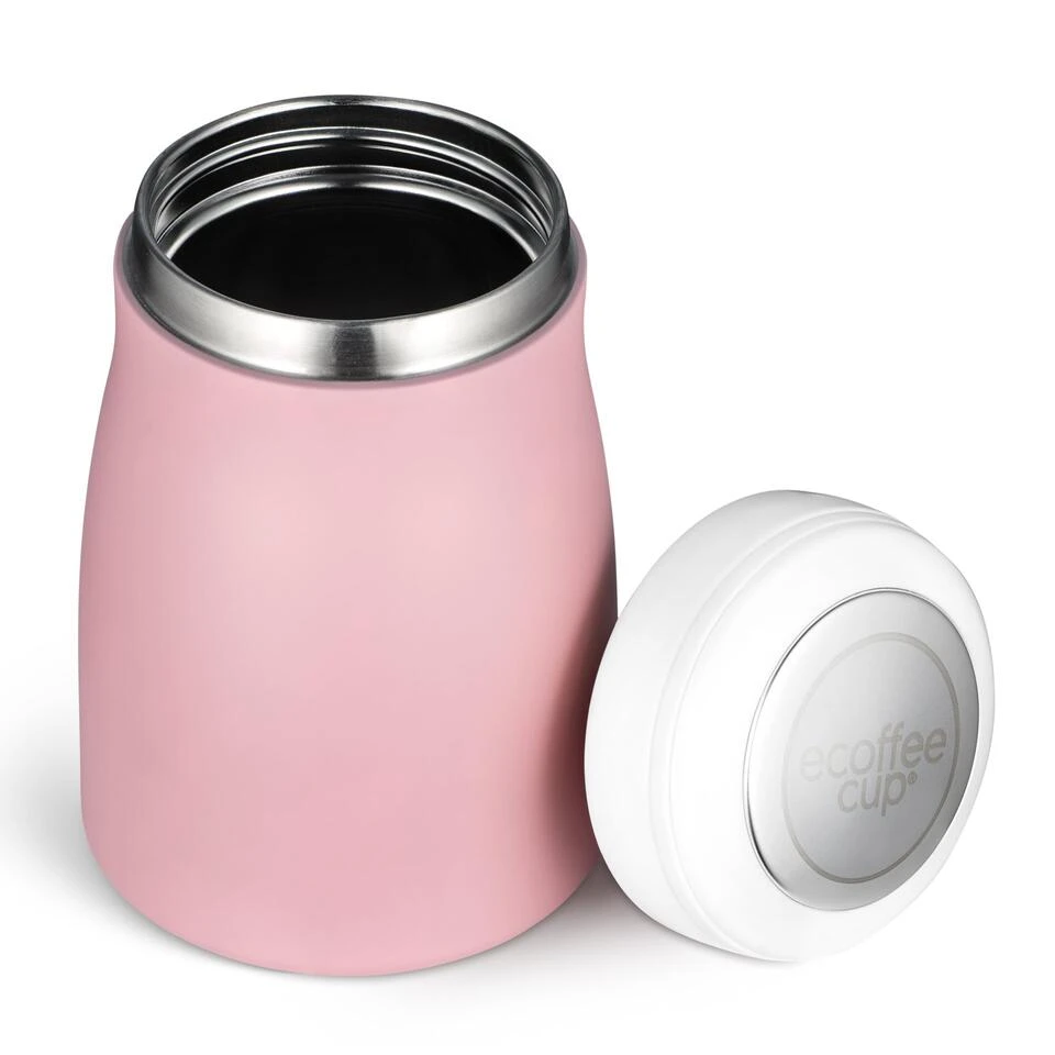 Ecoffee Cup Local Fluff Warm/Koud Dubbelwandig Thermosfles - 500 Ml - Roze 2 Ecoffee Cup Local Fluff Warm/Koud Dubbelwandig Thermosfles - 500 Ml - Roze - Afbeelding 2