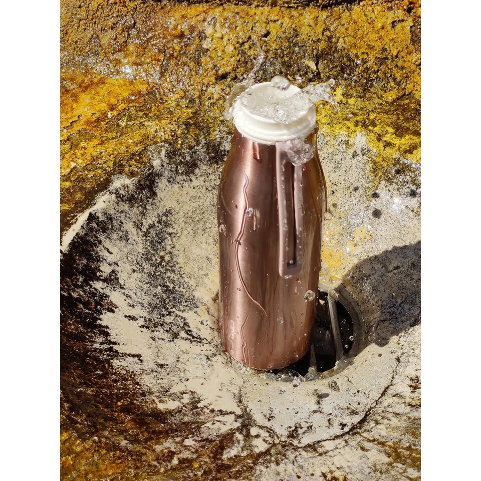 Ecoffee Cup Warm/Koud Dubbelwandig Thermosfles - 500 Ml - Roze Metalic 4 Ecoffee Cup Warm/Koud Dubbelwandig Thermosfles - 500 Ml - Roze Metalic - Afbeelding 4