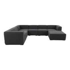 VDG Liberty Sunbrella - Sooty - Loungeset 7-delig Incl. Chaise Longue