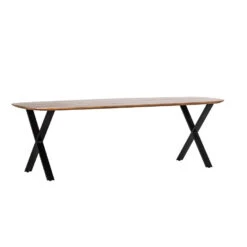 Giga Meubel Eettafel Naturel 240cm - Deens Ovaal - Mangohout - Tafel Gordon