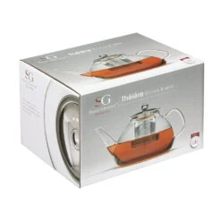 Secret De Gourmet - Theepot - Glas/rvs - Met Filter - 1300 Ml 5 Secret De Gourmet - Theepot - Glas/rvs - Met Filter - 1300 Ml -Woonmeubelwinkel 1000074738 0102