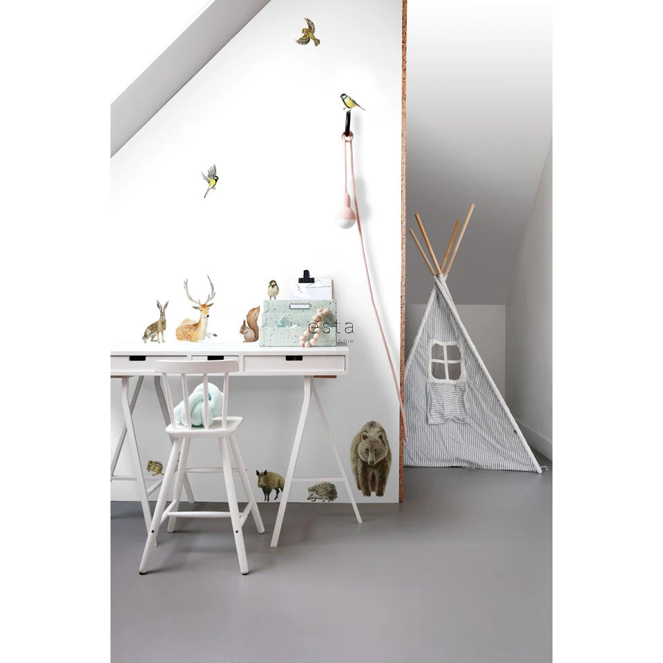 ESTAhome Muursticker - Bosdieren - Bruin - 47,5 Cm X 66 Cm - 156102 3 ESTAhome Muursticker - Bosdieren - Bruin - 47,5 Cm X 66 Cm - 156102 - Afbeelding 3