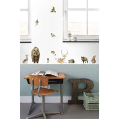 ESTAhome Muursticker - Bosdieren - Bruin - 47,5 Cm X 66 Cm - 156102 7 ESTAhome Muursticker - Bosdieren - Bruin - 47,5 Cm X 66 Cm - 156102 -Woonmeubelwinkel 1000074769 0103