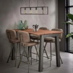 Elias Bartafel 147cm - Hout - Bruin 6 Elias Bartafel 147cm - Hout - Bruin -Woonmeubelwinkel 1000076712 0102