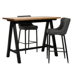 Giga Meubel Bartafel Naturel - 71x140x105cm - Eikenhout - Tafel Oliveto -Woonmeubelwinkel 1000081340 0103