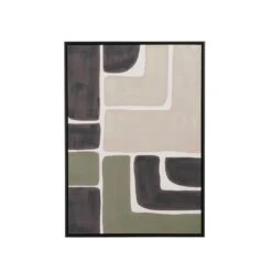 Mica Decorations Kubu Muurdecoratie - L50 X H70 Cm - Canvas