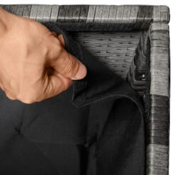 Tectake - Kussenbox Oslo - Grijs - 145x82,5x79,5cm -Woonmeubelwinkel 1000081766 0103