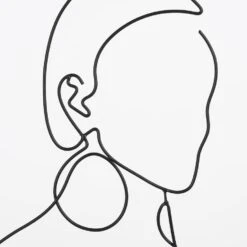 Mica Decorations Shade Muurdecoratie - L40 X H50 Cm - Metaal - Zwart -Woonmeubelwinkel 1000082702 0102