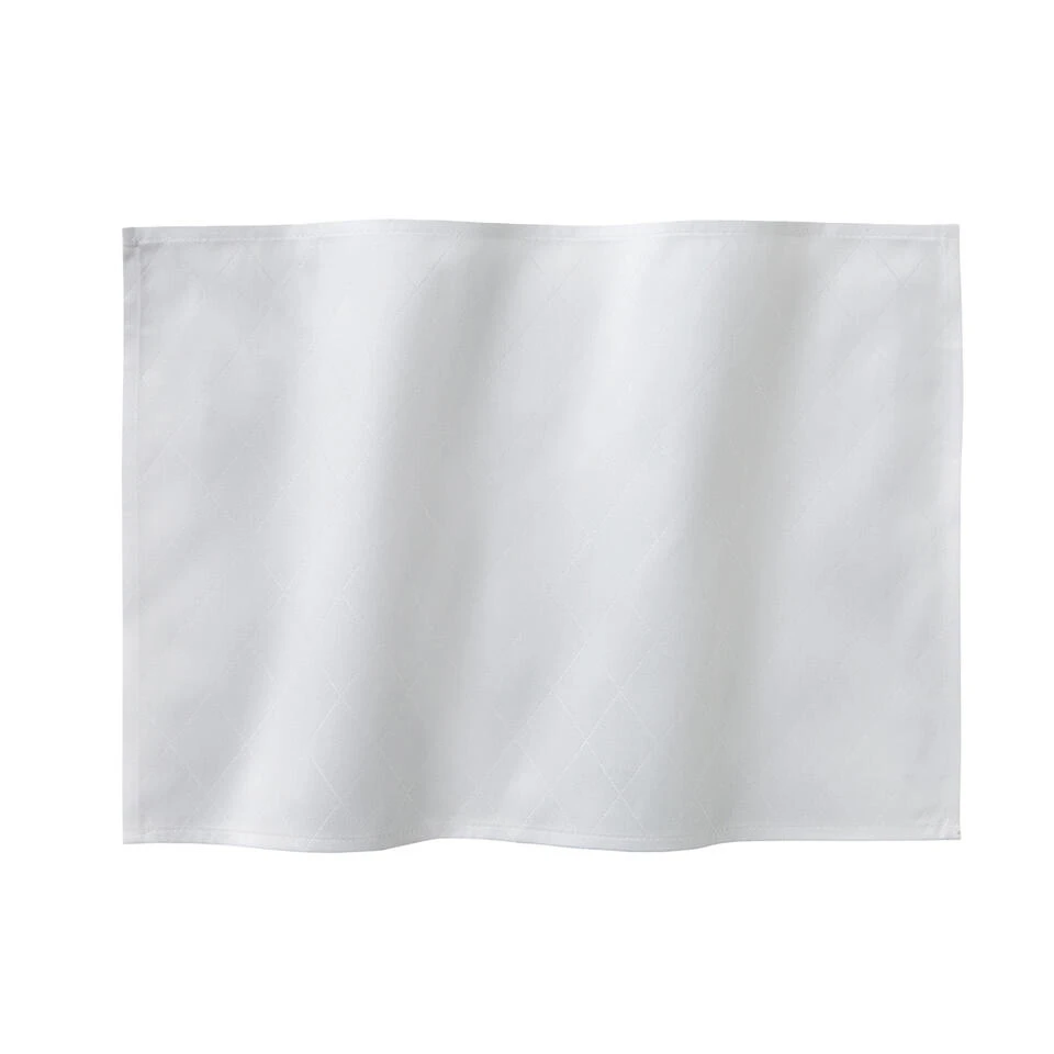 DDDDD Placemat Rhombus - 50x35cm - Wit - 4 Stuks 2 DDDDD Placemat Rhombus - 50x35cm - Wit - 4 Stuks - Afbeelding 2