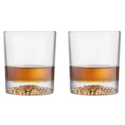 Whisky Tumbler Glazen - 4x - Artisan Serie - Transparant - 290 Ml