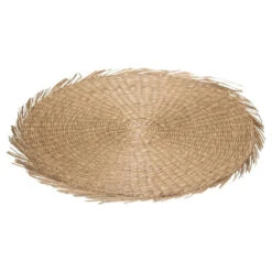 Secret De Gourmet Placemat - Raffia Naturel - Rond - 38 Cm