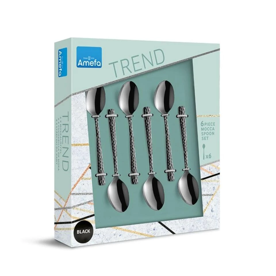 Amefa Felicity - 6 Theelepels - Zwart 2 Amefa Felicity - 6 Theelepels - Zwart - Afbeelding 2