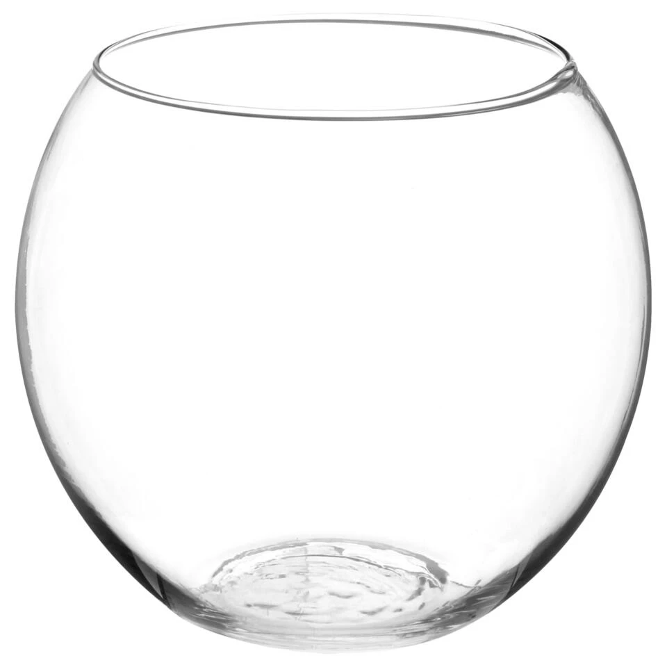 Atmosphera Vaas Ronde Bol - Transparant - Glas - H18 X D19 Cm 1 Atmosphera Vaas Ronde Bol - Transparant - Glas - H18 X D19 Cm
