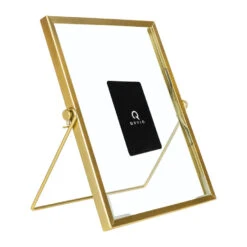 QUVIO Fotolijst Staand - 15 X 20 Cm - Staal - Goud