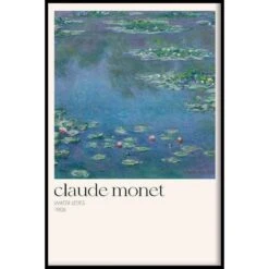 Walljar - Claude Monet - Water Lelies - Poster Met Lijst / 40 X 60 Cm