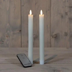 Anna's Collection LED Dinerkaarsen - 2x - Ivoor - 23 Cm -Woonmeubelwinkel 1000093143 0102