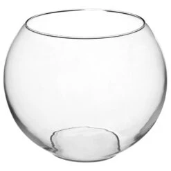 Atmosphera Vaas Ronde Bol - Transparant - Glas - H20 X D25 Cm
