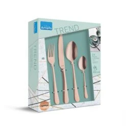 Amefa Austin - 24-delige Bestekset Voor 6 Personen - Mat Koper -Woonmeubelwinkel 1000093303 0103