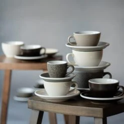 Egg Koffiekop Met Schotel - Set Van 2 - 150ml - Gunpowder 7 Egg Koffiekop Met Schotel - Set Van 2 - 150ml - Gunpowder -Woonmeubelwinkel 1000093492 0103