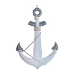 Items Anker Voor Wand/muur - Hout - 40 X 60 Cm - Maritieme Decoraties