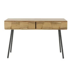 Sidetable Alisa Acaciahout 2 Lades - 40x125x77 Cm - Hout - Bruin