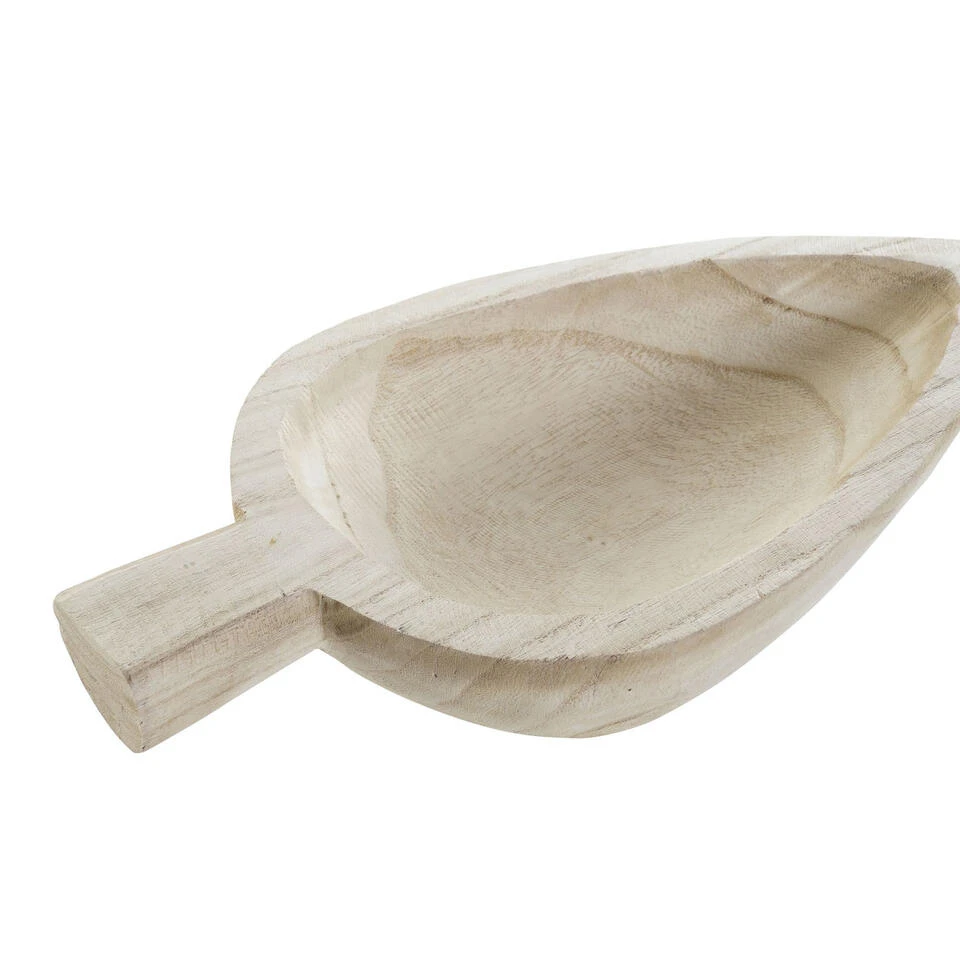 Items Tafel Schaal - Hout - 39 Cm 2 Items Tafel Schaal - Hout - 39 Cm - Afbeelding 2