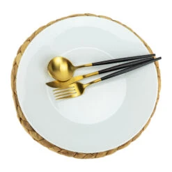 Krumble Placemat Geweven Rond - 30 Cm -Woonmeubelwinkel 1000099171 0103