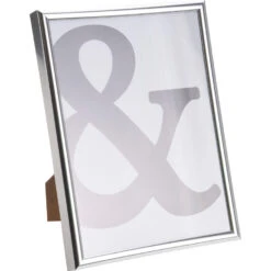 Merkloos Fotolijstje - Zilverkleurig - Kunststof - Voor Foto Van 15x20cm