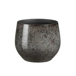 Mica Decorations Plantenpot - Antraciet - D19 X H17 Cm - Binnen
