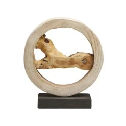 Beliani Decoratief Accessoire OCAMPO - Lichte Houtkleur Dennenhout