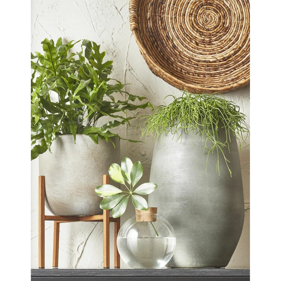 Mica Decorations Vaas - Grijs - Keramiek - 26 X 40 Cm 2 Mica Decorations Vaas - Grijs - Keramiek - 26 X 40 Cm - Afbeelding 2