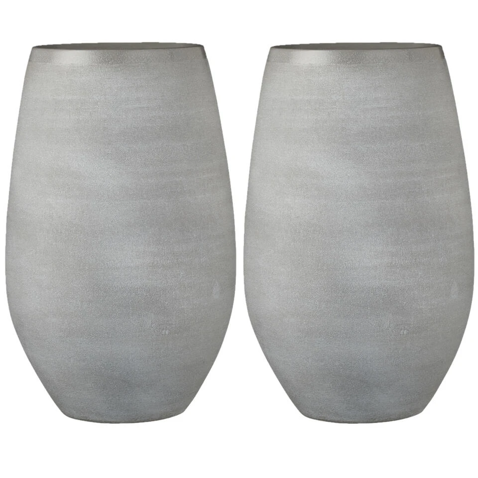 Mica Decorations Vaas - Grijs - Keramiek - 26 X 40 Cm 3 Mica Decorations Vaas - Grijs - Keramiek - 26 X 40 Cm - Afbeelding 3