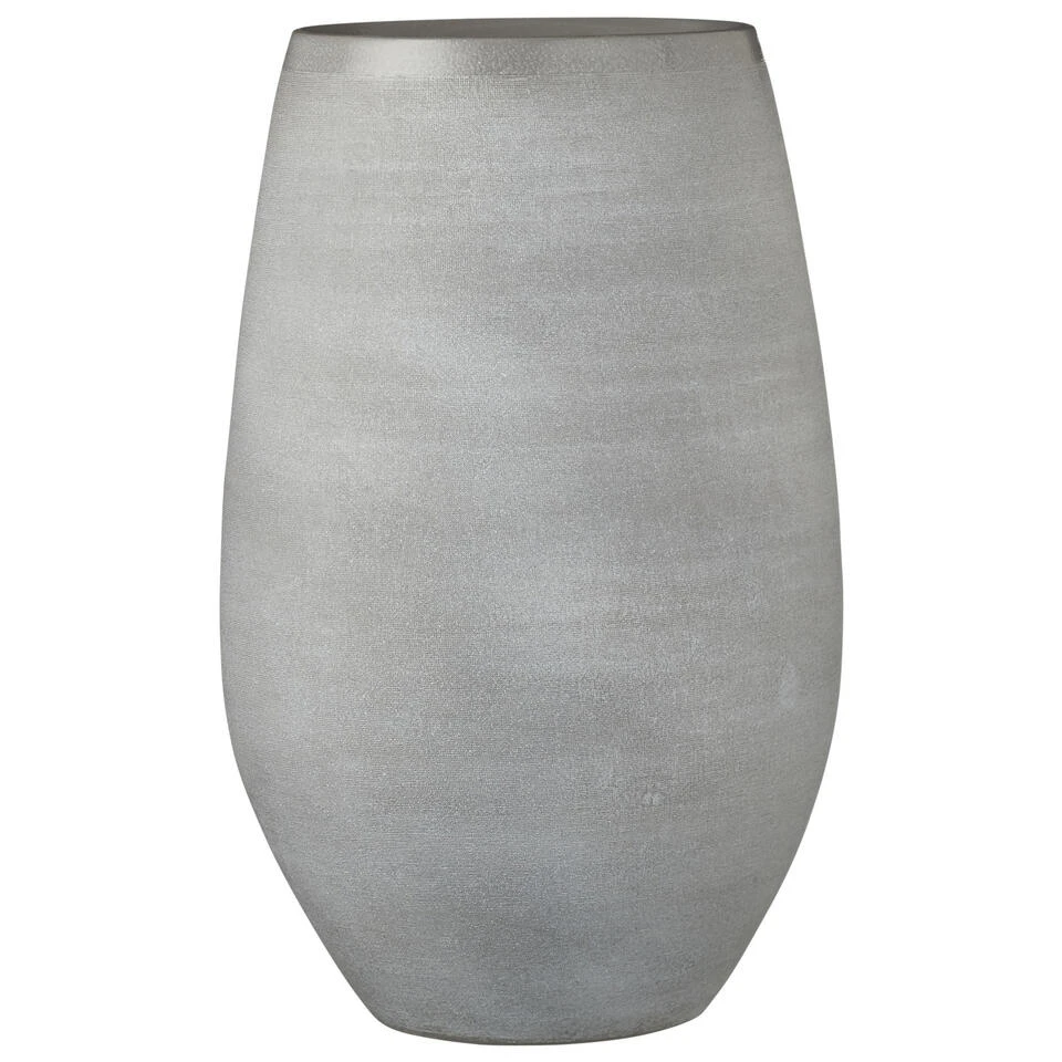 Mica Decorations Vaas - Grijs - Keramiek - 26 X 40 Cm 1 Mica Decorations Vaas - Grijs - Keramiek - 26 X 40 Cm