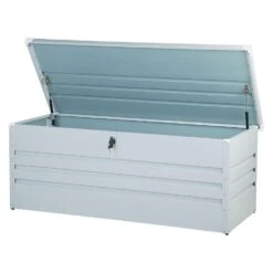 Beliani Kist CEBROSA - Grijs Staal