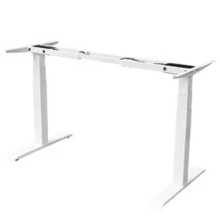 Elektrisch Verstelbaar Bureau - 160x80 Cm - Dual Motor - Wit / Antraciet -Woonmeubelwinkel 1436505373 0103