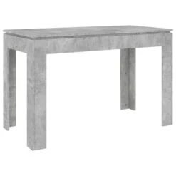 VidaXL Eettafel 120x60x76 Cm Spaanplaat Betongrijs