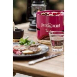 Feuerhand Tafel Grill Tamber - Roze - 20x20x14cm -Woonmeubelwinkel 17384a73df7440d28deaca81c825e2be