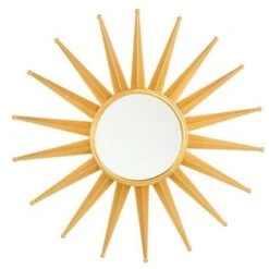 Beliani Wandspiegel PERELLI - Goud Metaal