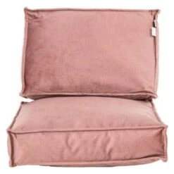 2L Home & Garden Loungeset Kussen Velvet Oud Roze - 60 X 60cm -Woonmeubelwinkel 1890218049 0103