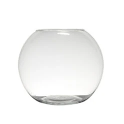 Bellatio Design Vaas - Bolvormig - Glas - 8 L - 28 X 34 Cm