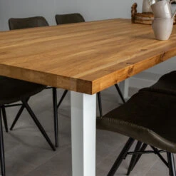 Eettafel Rover Eikenhout 200x100 U-poot Wit - 200x100x76 Cm - Eikenhout - Bruin -Woonmeubelwinkel 20d007c32ecb4e8eb34840f8081be372