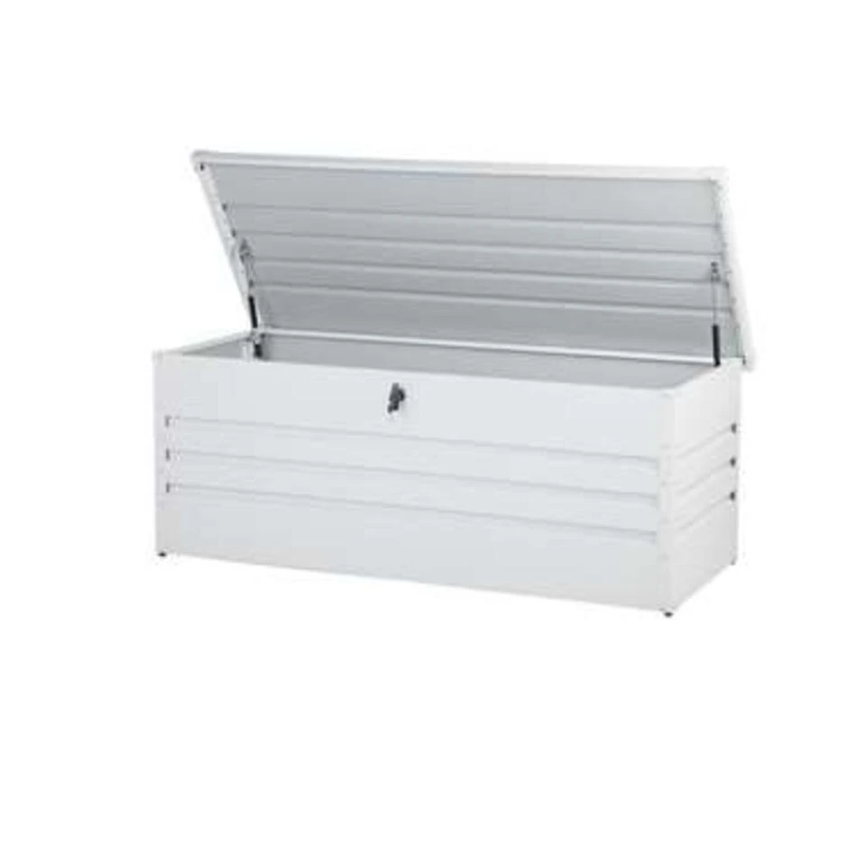 Beliani Kist CEBROSA - Grijs Staal 4 Beliani Kist CEBROSA - Grijs Staal - Afbeelding 4