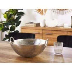 Beliani Decoratieve Schaal SHIBAH - Zilver Aluminium -Woonmeubelwinkel 2b19d9f8de6f4014af9a79914da1f0d2