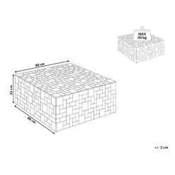 Beliani Salontafel GAMBO - Lichte Houtkleur Teakhout -Woonmeubelwinkel 2f36d70b40794fe1aa93f7339f29f8b1