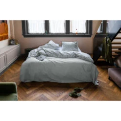 Dindi Home Dekbedovertrek Cute Flowers Bloemen - Groen - 200x200/220 Cm -Woonmeubelwinkel 31106099 9050