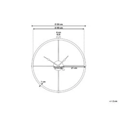 Beliani Wandklok ZUCHWIL - Goud Ijzer 6 Beliani Wandklok ZUCHWIL - Goud Ijzer -Woonmeubelwinkel 3fd2c029078e450f9cf3948270d501b7