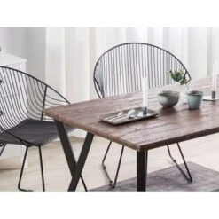 Beliani Eettafel BRAVO - Donkere Houtkleur Mdf -Woonmeubelwinkel 41a9fbf7e582416287693aeffaaf8fe5